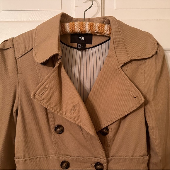 H&M lightweight Double breasted Pea coat - Picture 2 of 7